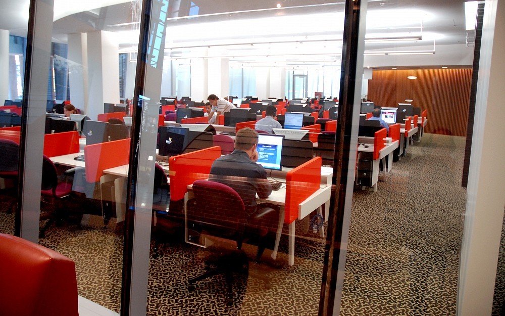 The Health Sciences Library in the CARE/Crawley building.