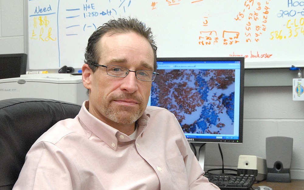 Scott Belcher, PhD, associate professor in the pharmacology and cell biophysics department