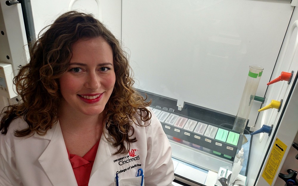 Kelsey Dillehay, PhD, director of the UC Cancer InstituteÂ s Tumor Bank and an instructor in the Department of Pathology and Laboratory Medicine within the UC College of Medicine