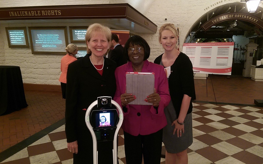 Ohio Senator Edna Brown (center) with Debi Sampsel, DNP, UC College of Nursing (left), and Megan Ulrich of Maple Knoll Village (right).