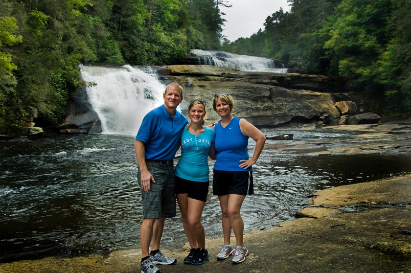 David Witt with his daughter Ciarra and wife Rachel. 