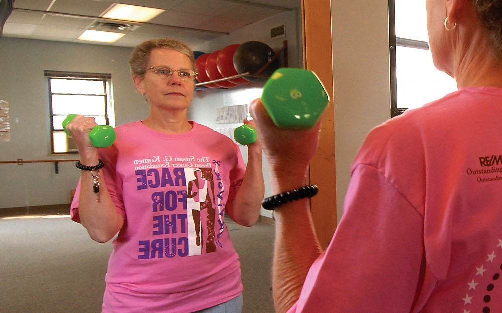 Breast cancer survivor Joyce Lech says remaining active after her treatments helped motivate her during a trying time in her life.