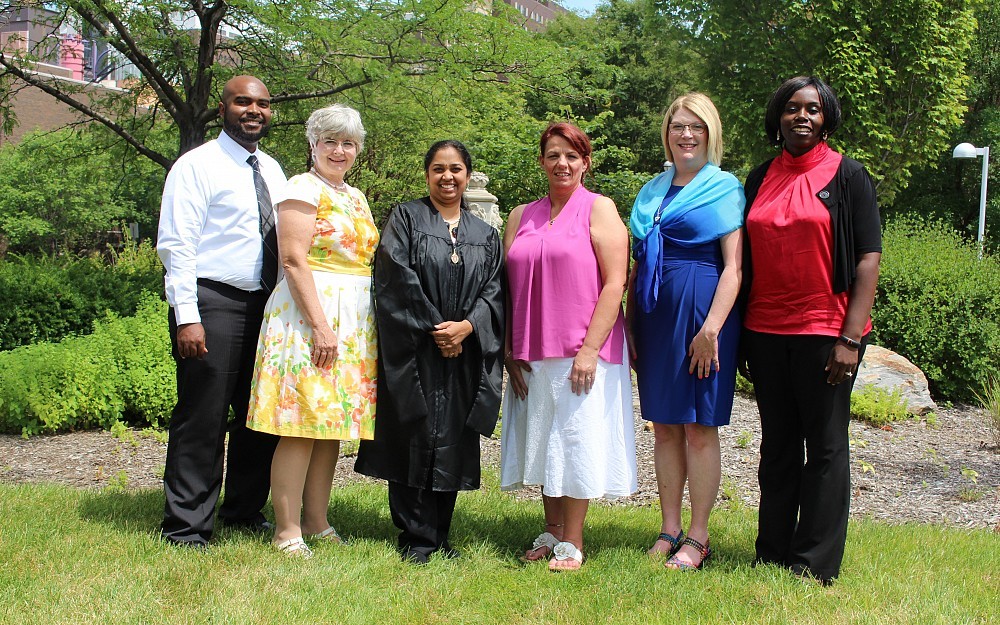 Thaddeus Leavell, Barbara Ryznar, Sireesha Pothukuchi, Janie Batres, Victoria Wangia-Anderson, PhD (program director) and Julie Dooling.
I'm next to Julie
