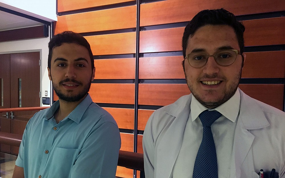 Abdulaziz Shaheen, 22, and Ibrahim Muhsen, 21, both from Alfaisal University College of Medicine, spent four weeks rotating through the UC Health Barrett Cancer Center and UC Medical Center. 