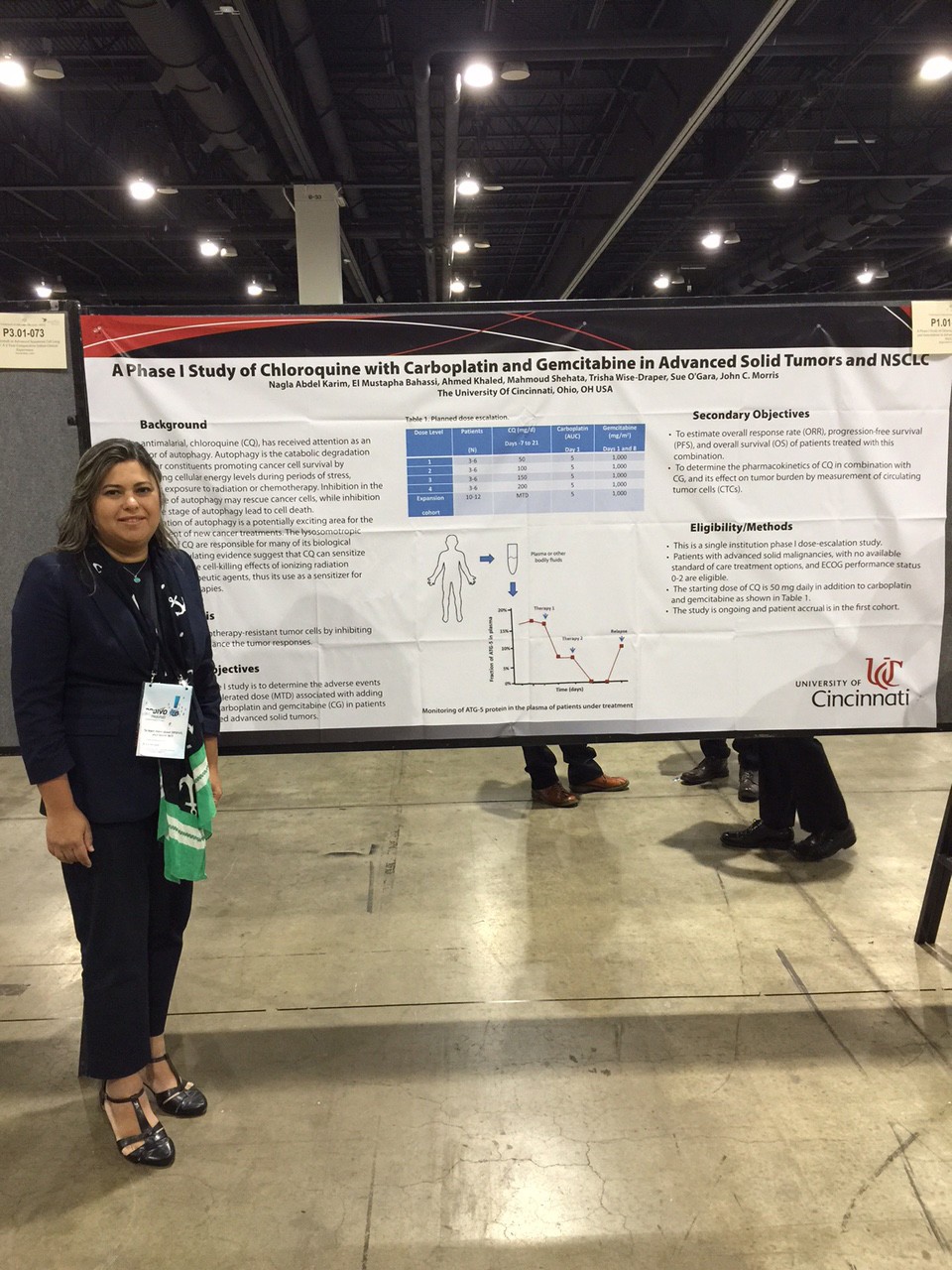 Nagla Karim, PhD, MD, at the 16th World Conference on Lung Cancer, held Sept. 6-9 in Denver, Colorado. 