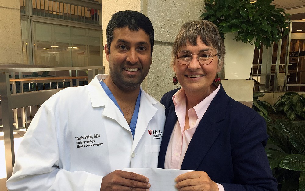 Yash Patil, MD, and Sandy Holmes