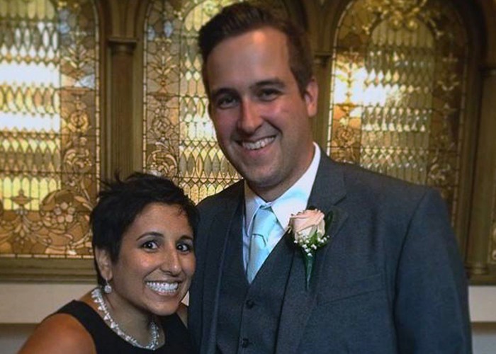 Anne Rider and her fiancÃ© Jason