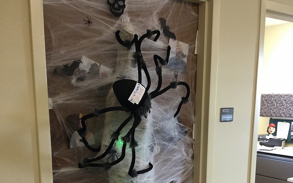 The College of Medicine Finance and Accounting and HR offices got into the spirit of Halloween by decorating their office doors.