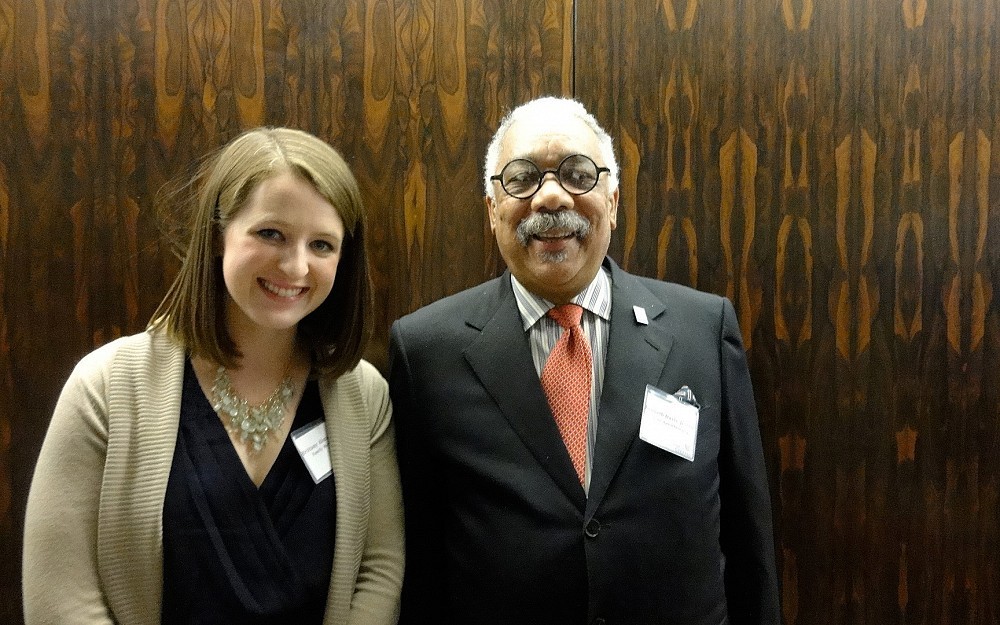 Recipients of the 2014 Leonard Tow Humanism in Medicine Awards: Brittany Almaraz and Kenneth Davis, Jr., MD
