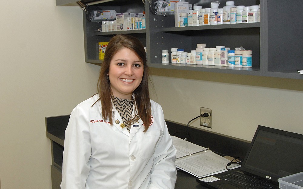 Third-year PharmD candidate Hanna Burgin