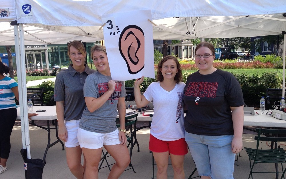 CAHS students Bailey Loesch, Sydney Rieman, Emily Ralenkotter and Korissa Nesser at HopeFest 2015