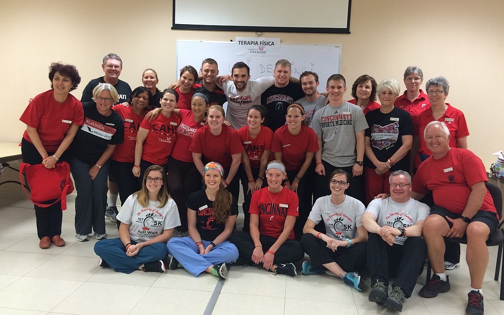 Interdisciplinary group of CAHS students, faculty, staff and translators who worked together on a service learning trip to Mexico in May of 2016.