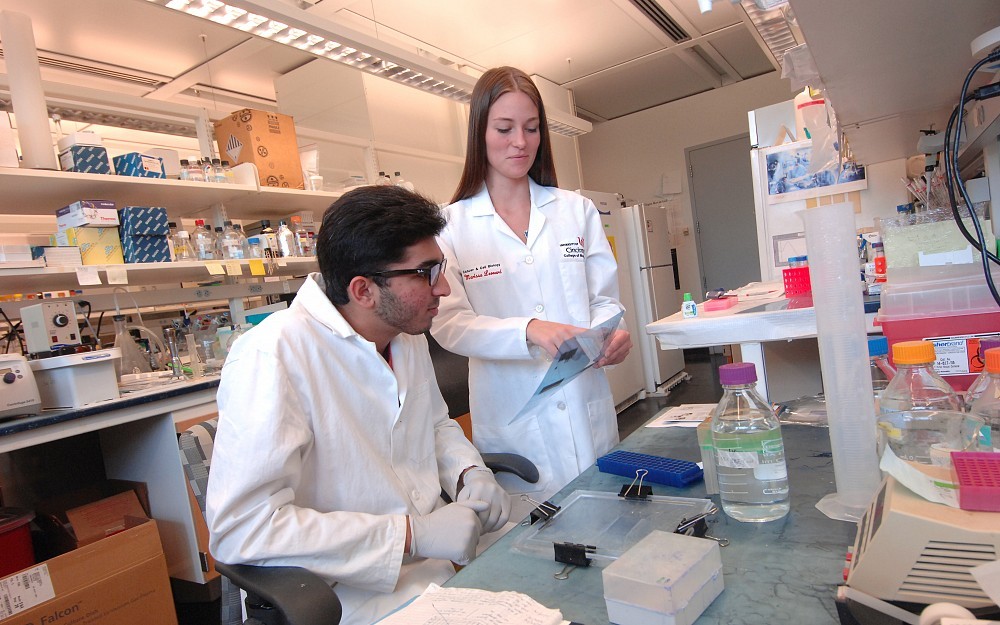 Breast cancer researchers at the UC College of Medicine. 