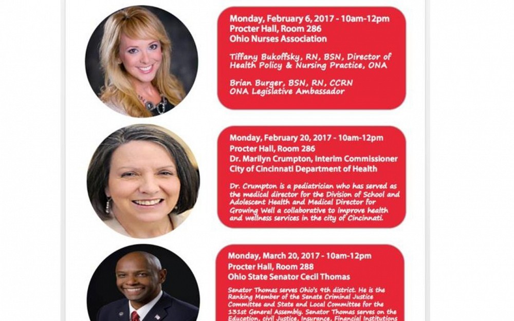 College of Nursing 2017 Health Policy Speaker Series