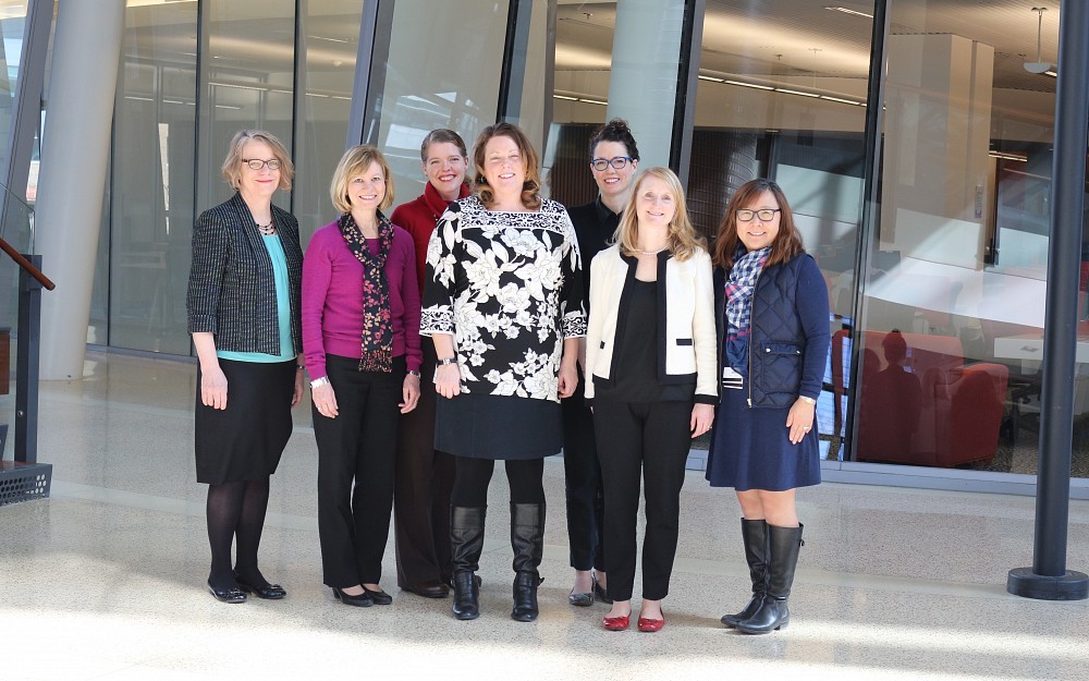 From left: Ruth Van Loon, Bonnie Brehm, Tiffany Diers, Rachel Smith, Andie Barker, Shauna Acquavita and Karissa Kim. 
