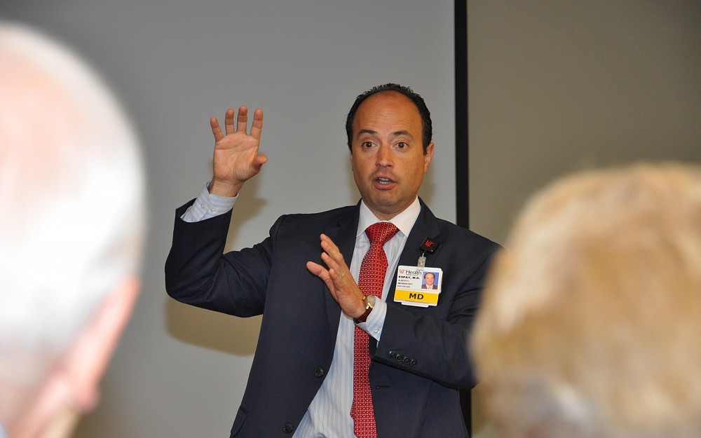Alberto Espay, MD, associate professor of neurology and director of the James J. and Joan A. Gardner Family Center for Parkinson's Disease and Movement Disorders