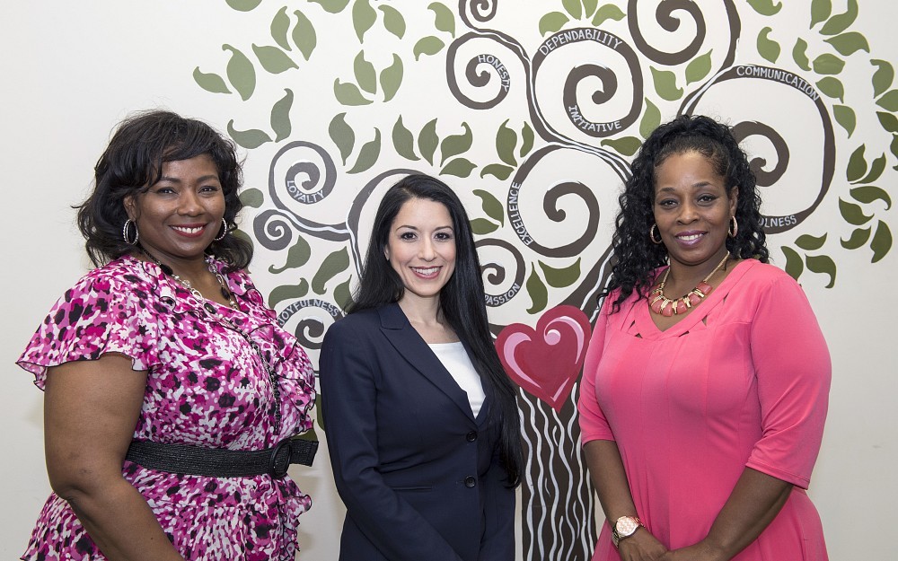 Maria Espinola, PsyD (center) assistant professor in the Department of Psychiatry will partner with Angelik Smith, and Viann Barnett of the Off the Streets program of Cincinnati Union Bethel 