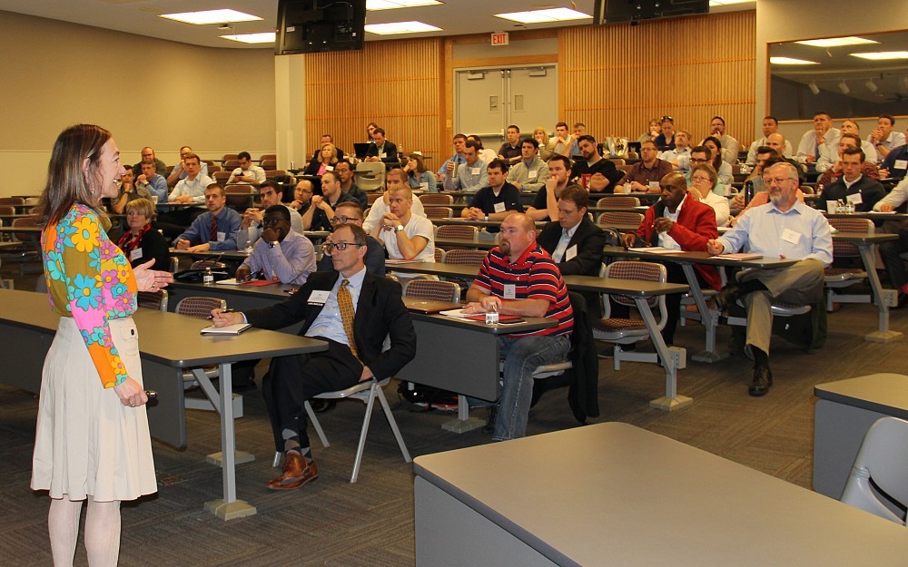 Greer Glazer speaks at the 2017 MANUP3 Men in Nursing Conference at the College of Nursing