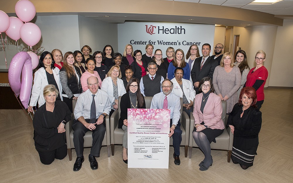 The University of Cincinnati Cancer InstituteÂ s Comprehensive Breast Cancer Center has received a three-year reaccreditation by the National Accreditation Program for Breast Centers (NAPBC), a program of the American College of Surgeons.