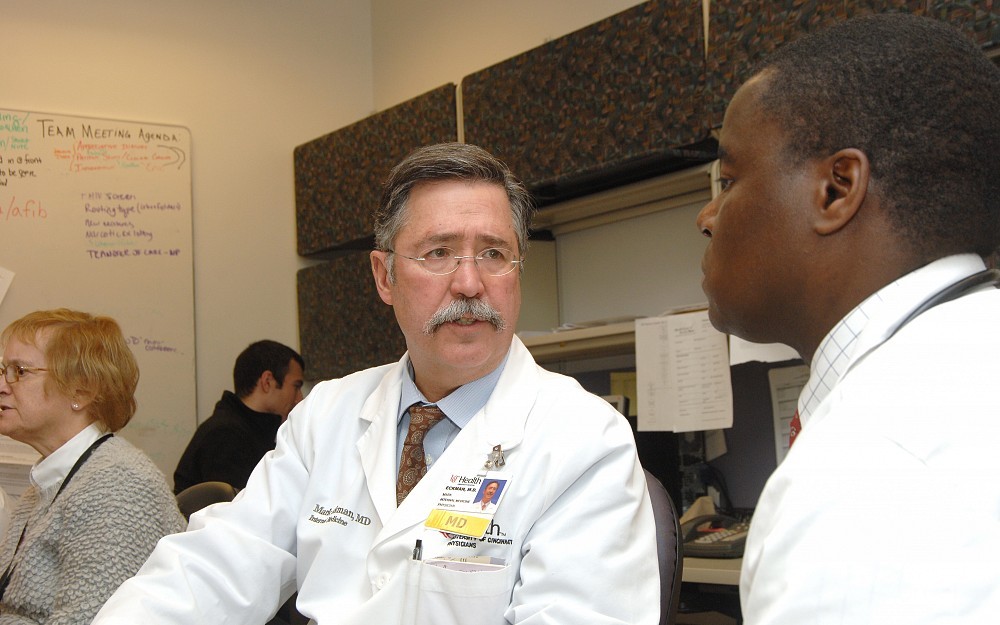 Mark Eckman, MD, director of the Division of General Internal Medicine, is shown at the University of Cincinnati College of Medicine.