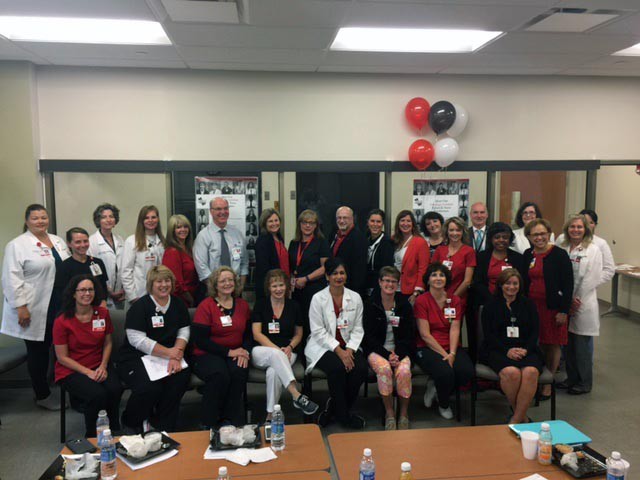 The University of Cincinnati (UC) Cancer InstituteÂ s Breast Cancer Center recognized nurses who see patients at the Barrett Cancer Center during a breakfast Thursday, Aug. 31. As an added token of appreciation, those who were recently certified in oncology nursing were celebrated.