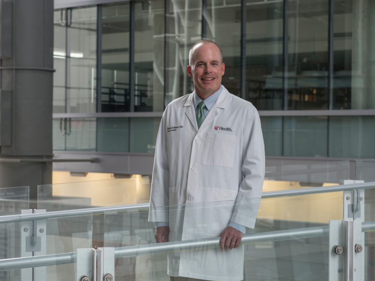 Daniel Schauer, MD, associate professor in the UC College of Medicine, shown in CARE Crawley Building.