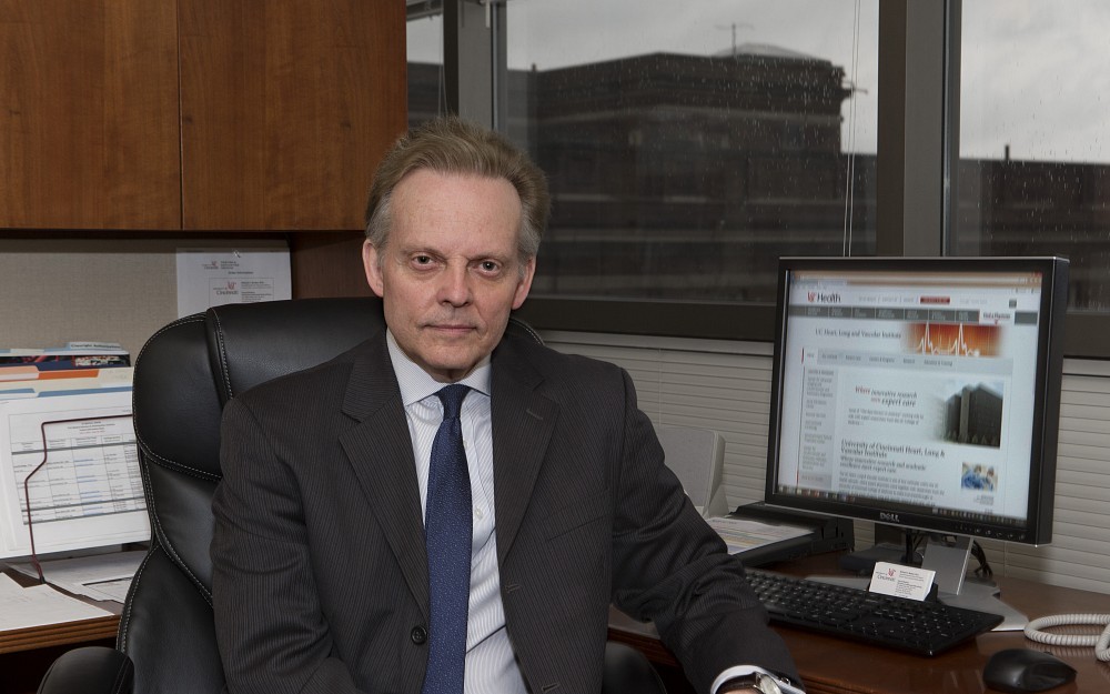 Richard Becker, MD, director of the UC Heart, Lung and Vascular Institute, shown in the UC College of Medicine.
