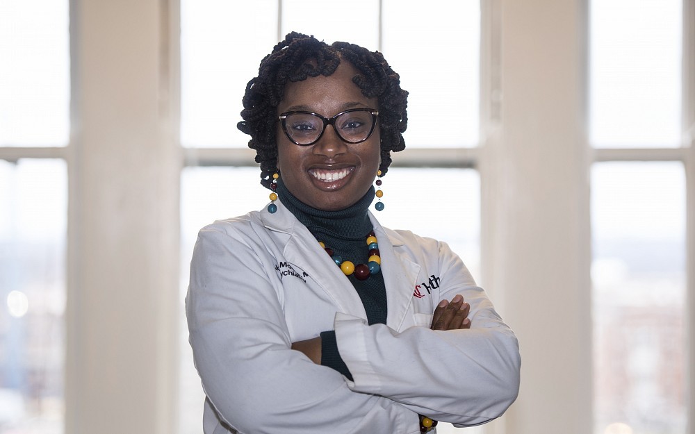 
Joi Moore, MD, is a categorical resident in psychiatry, who sees patients at Logan Hall in Central Clinic.