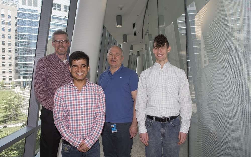 Researchers at the University of Cincinnati College of Medicine (left) and Cincinnati ChildrenÂ s Hospital Medical Center (right) have discovered a target in several types of leukemia that could be treated with an existing Food and Drug Administration (FDA)-approved drug for other types of blood cancers.