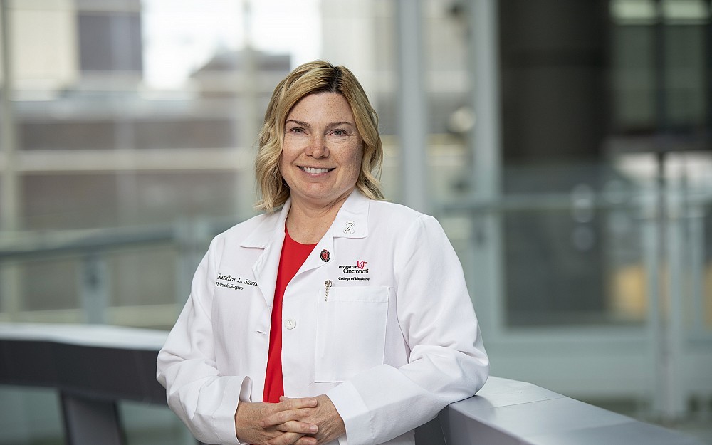 Sandra Starnes, MD, John B. Flege Jr. Chair and professor in the Division of Thoracic Surgery, Department of Surgery, co-director of the Lung Cancer Center at the UC Cancer Institute and principal investigator on this study