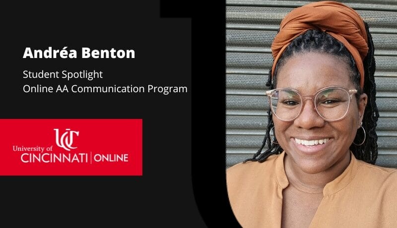 A Serendipitous Journey: Andréa Benton’s Path to Success with UC's Online AA Communication Program