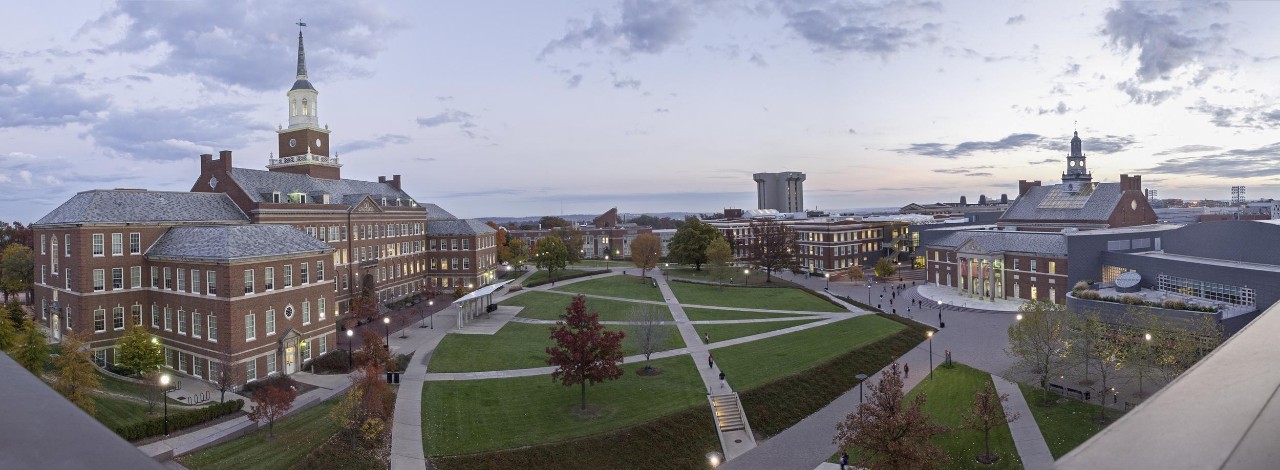 McMicken Commons / Mcmicken Hall and Tangeman University Center TUC from University Pavilion