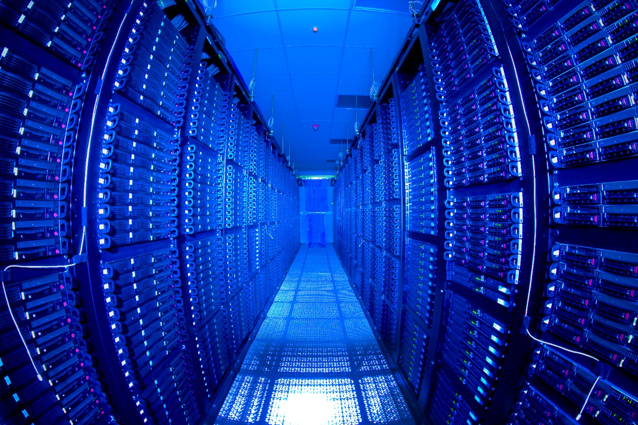 A server farm inside Fermilab.
