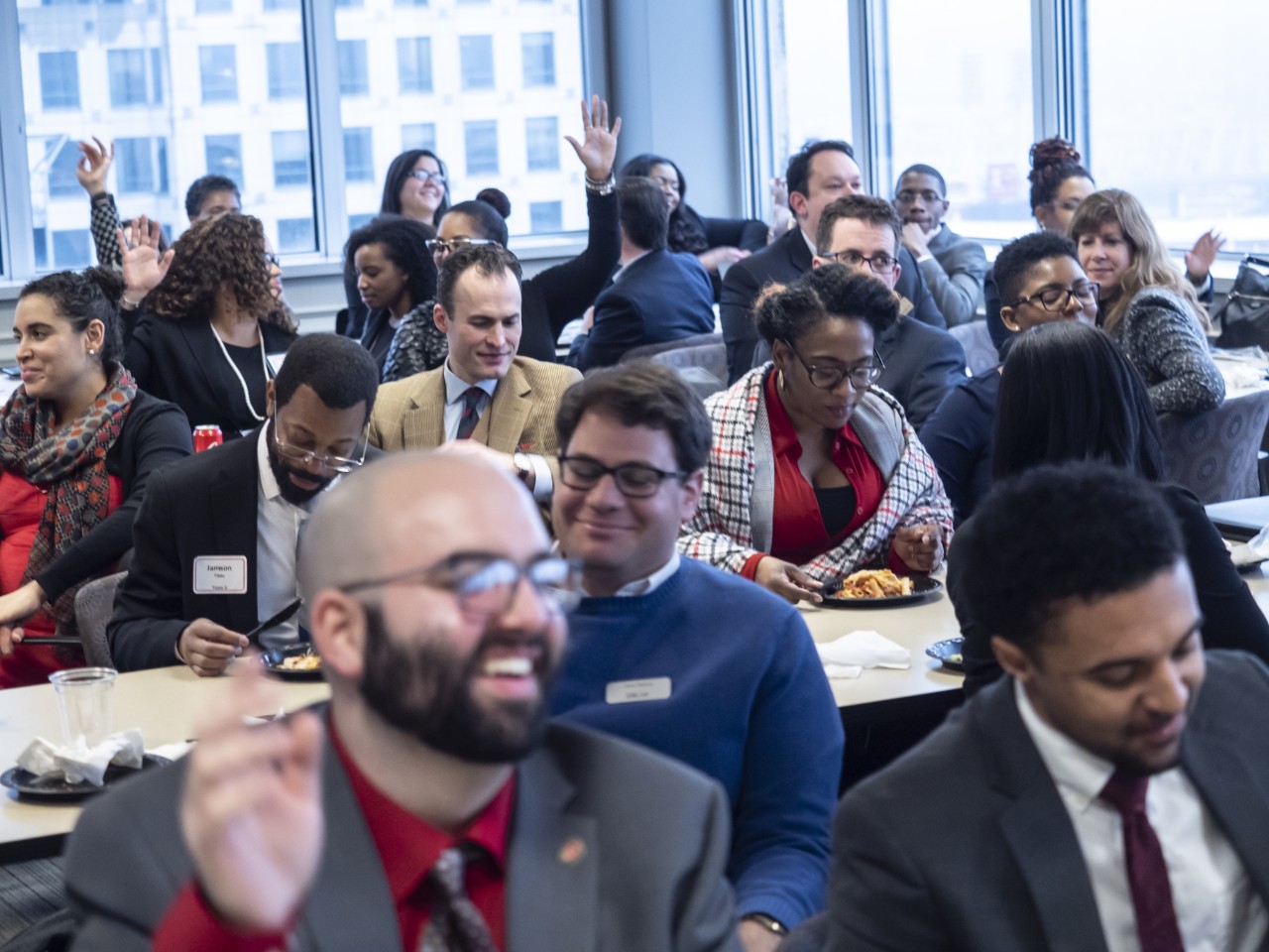 Diversity Case competition participants smiling.