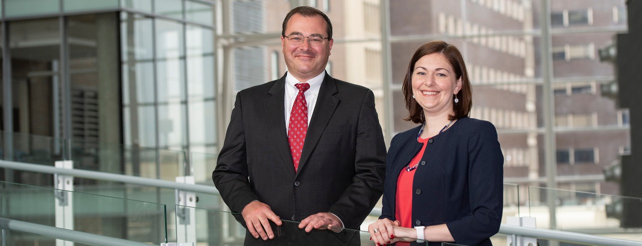 Mike Lyons, MD and Jennifer Brown, PhD, College of Medicine