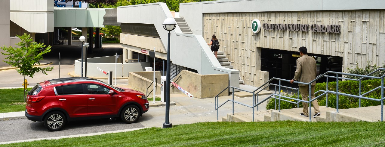 photo of the Clifton Court garage entrance