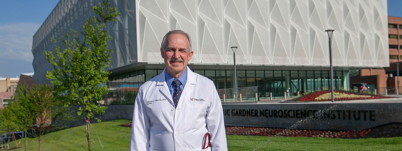 Vincent Martin, MD, shown at the UC Gardner Neuroscience Institute