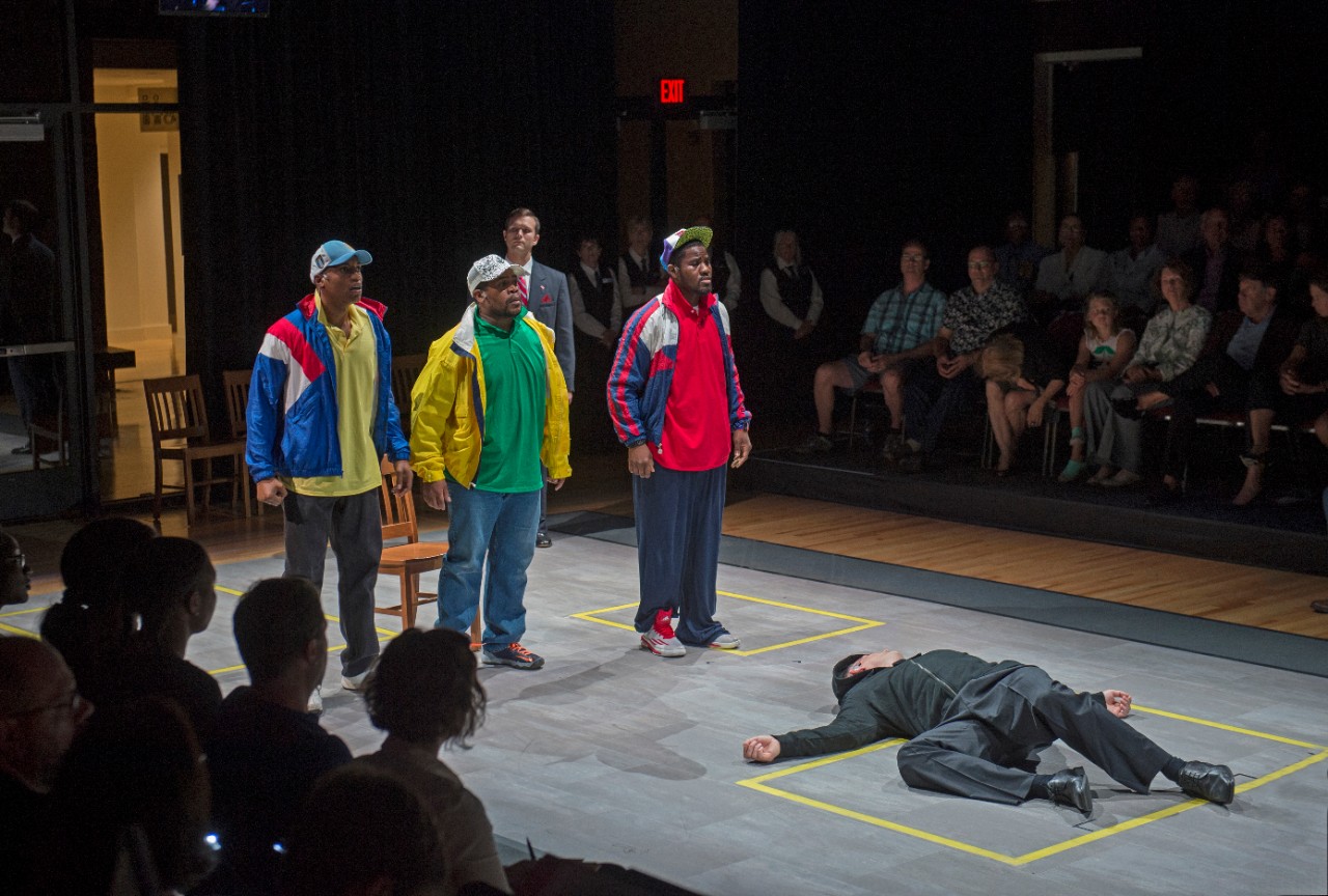 Scene from Blind Injustice opera; photographer: Philip Groshong/Cincinnati Opera