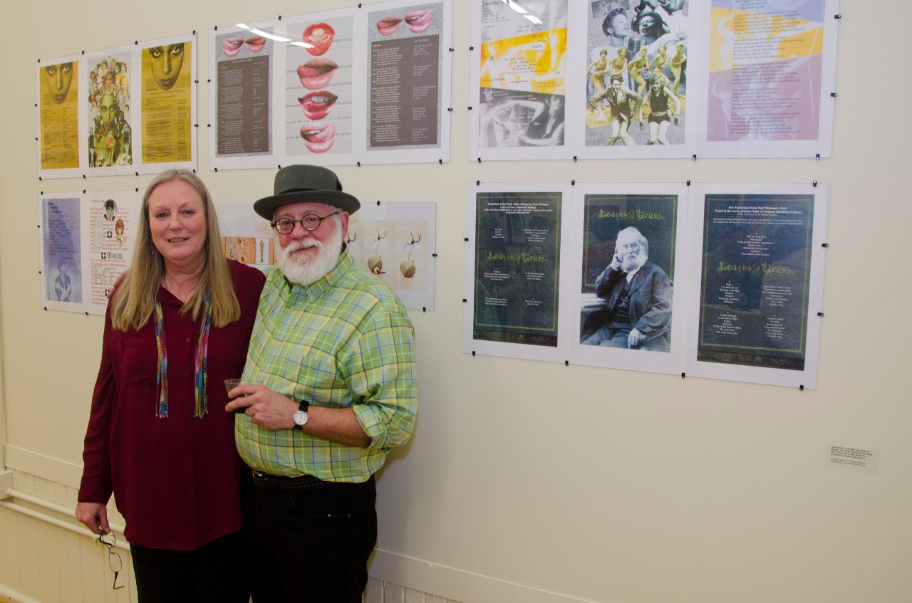 Mike Sanders and Rhonda Pettit at the Blue Ash Art Gallery