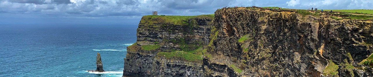 Cliffs and the sea