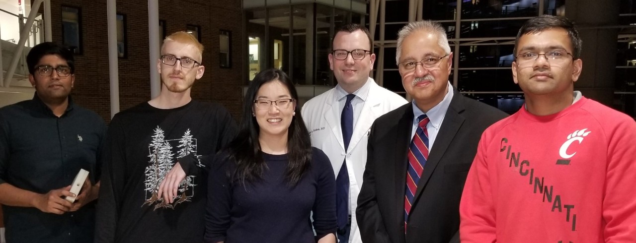 Researchers pose at UC