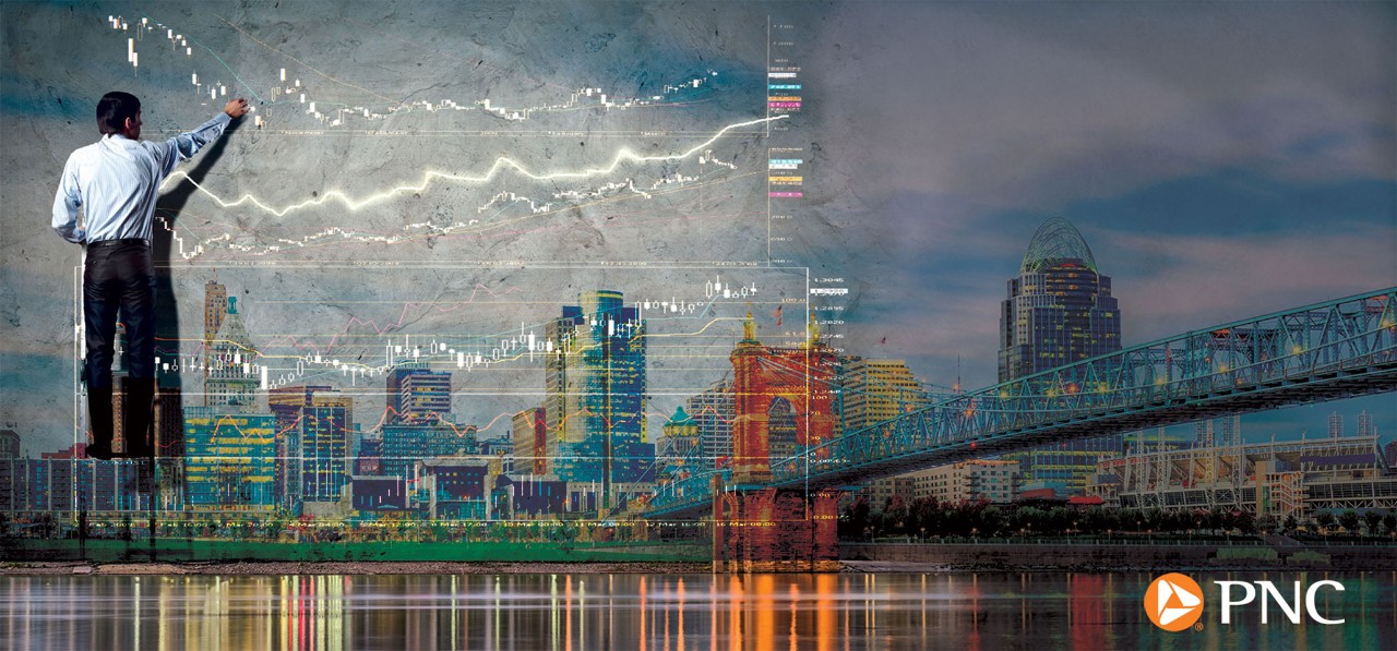 view of Cincinnati skyline