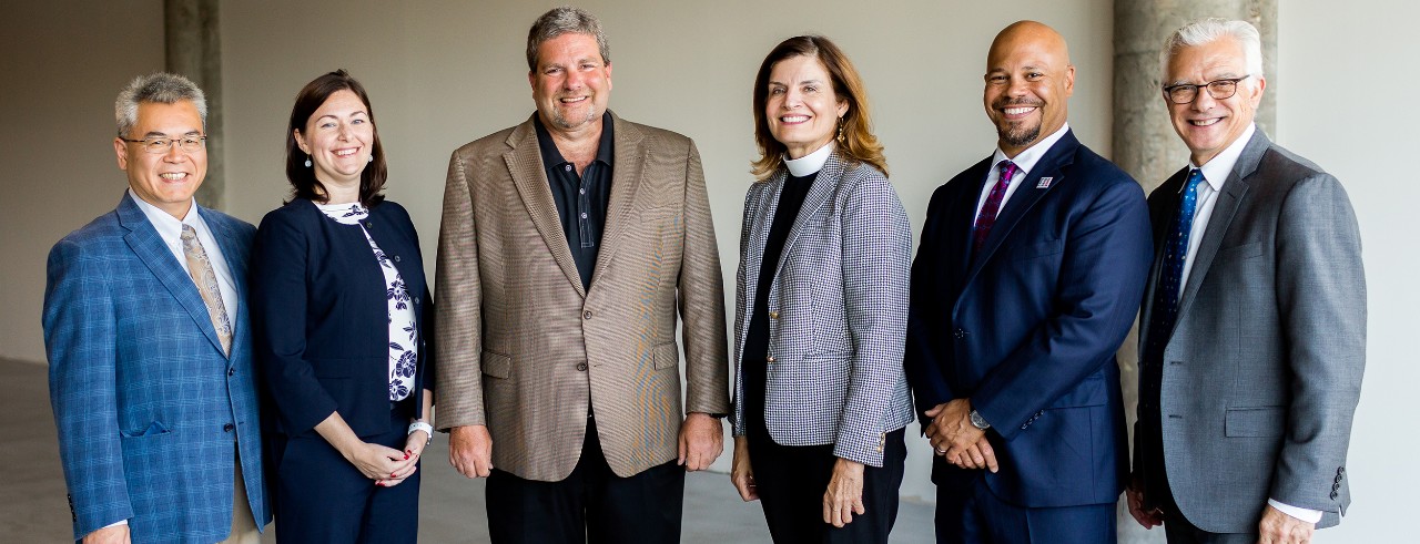 Joseph Cheng, Jennifer Brown, Ken Kinder, Rev. Dr. Nancy Turner Jones, Chris Lewis and Peter Landgren