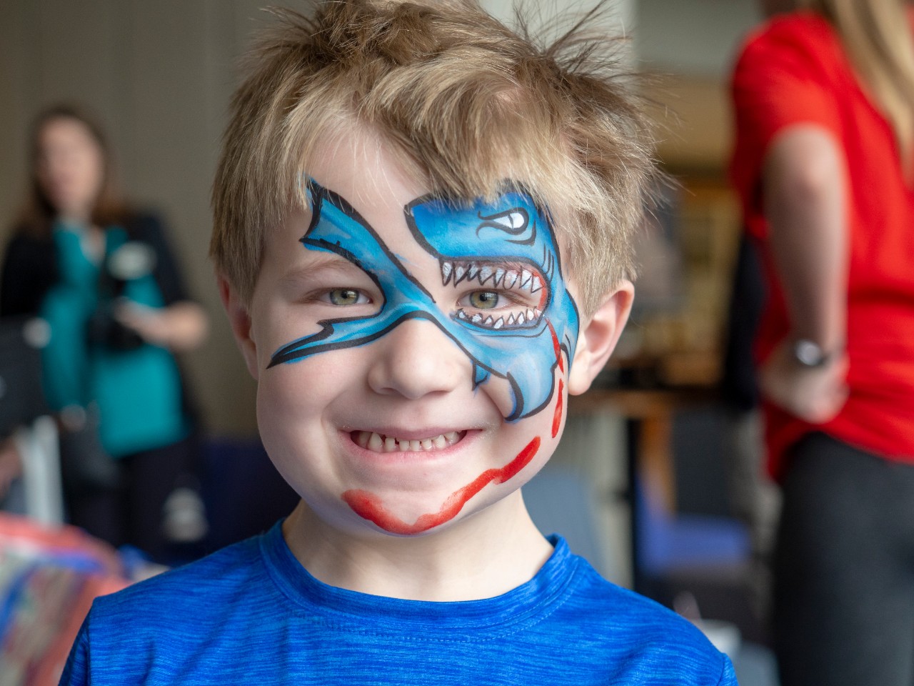 boy with face painting