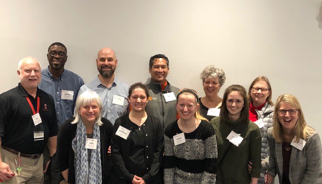 College of Allied Health alumni pose together