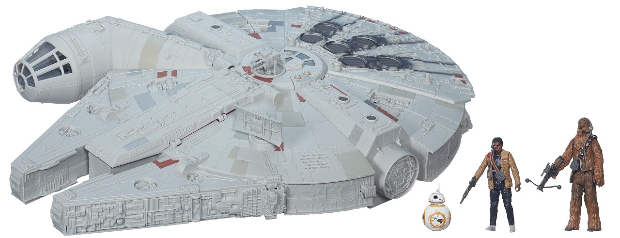 Star Wars Millennium Falcon toy with figurines