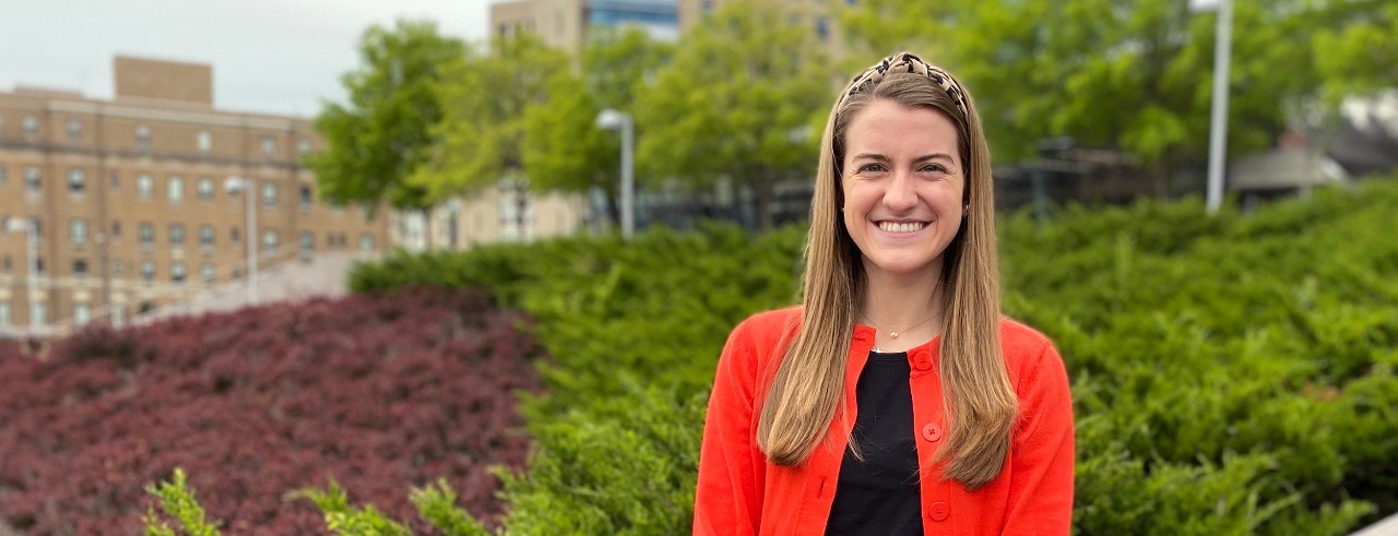 Marianne Emmert on the UC campus.