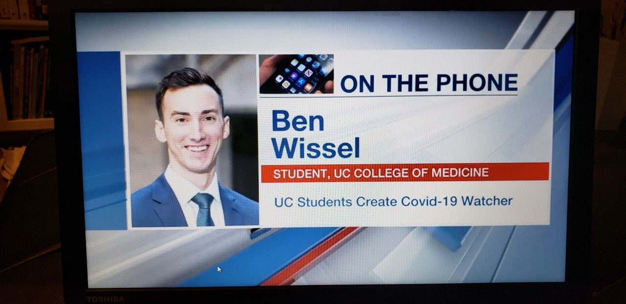 screen shot of Ben Wissel on Fox 19
