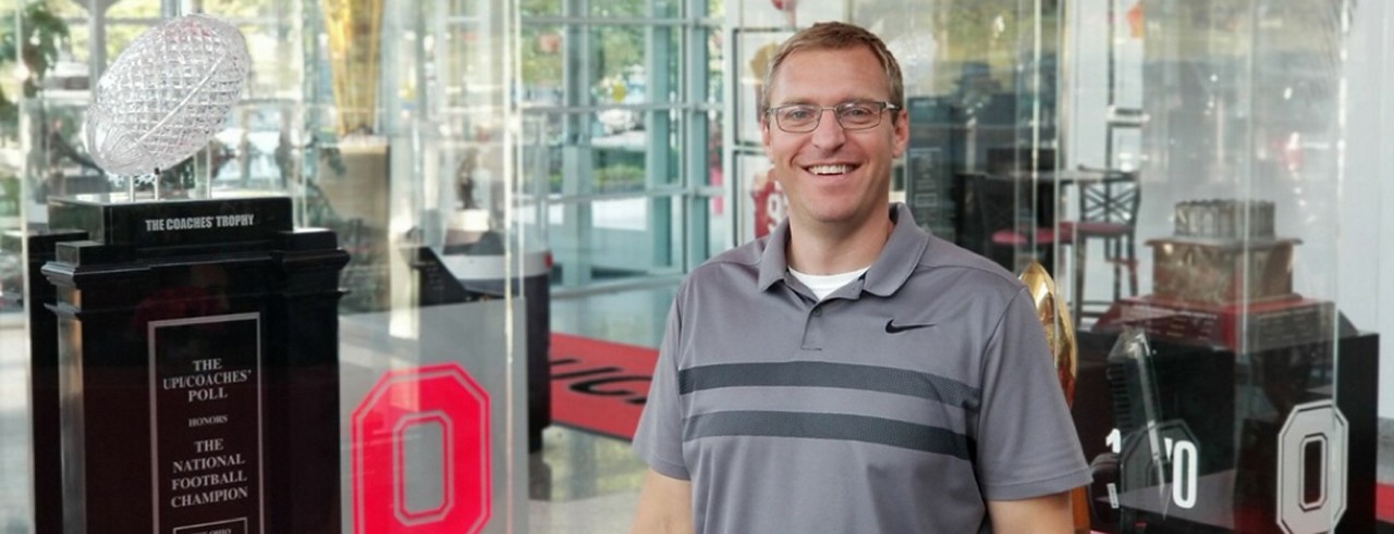 A photograph of CCM faculty member Joe Brackman at OSU.