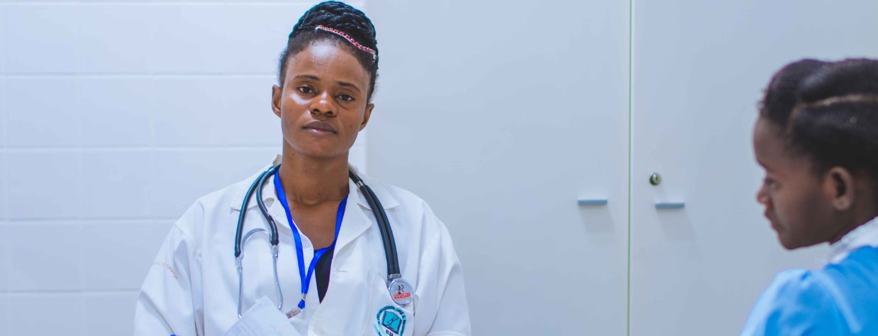 A black, female physician